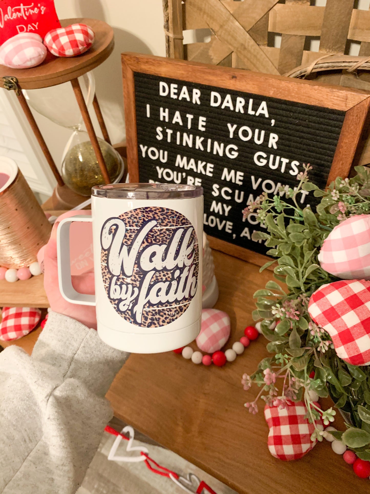 Walk By Faith Travel Mug