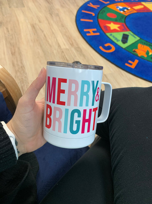 Merry & Bright Travel Mug