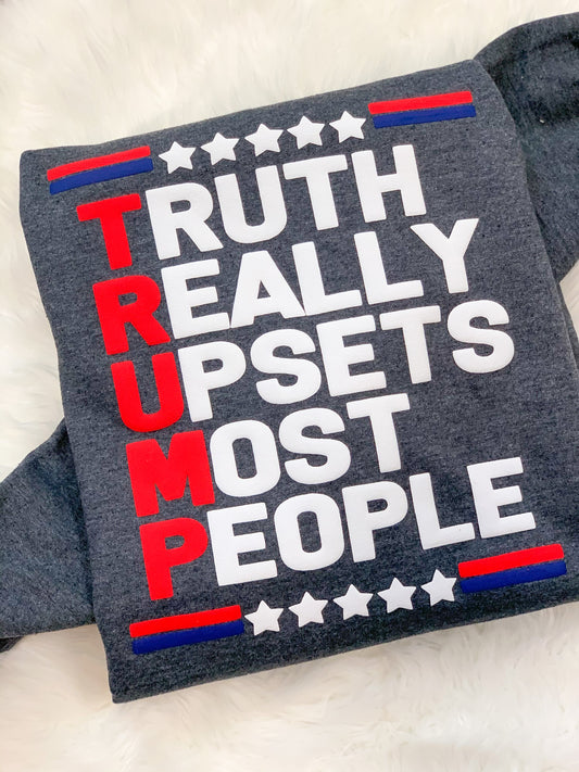 Truth Really Upsets Most People SWEATSHIRT